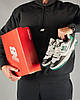 Чоловічі кросівки New Balance 550 Low White Green Black Кеди Нью Беланс 550 білі шкіряні демісезонні, фото 9