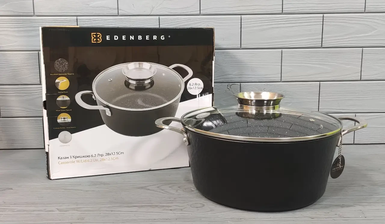 Казан з кришкою Edenberg EB-3966 на 6.5 л/28см