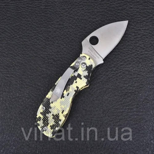Кишеньковий ніж Spyderco Squeak N690Co Хакі, фото 1