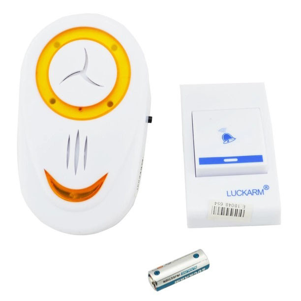 Дверний дзвінок від розетки 220V Luckarm Intelligent A8853. SH-956 Колір помаранчевий