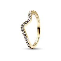 Серебряное кольцо "Блестящая волна" 162539C01