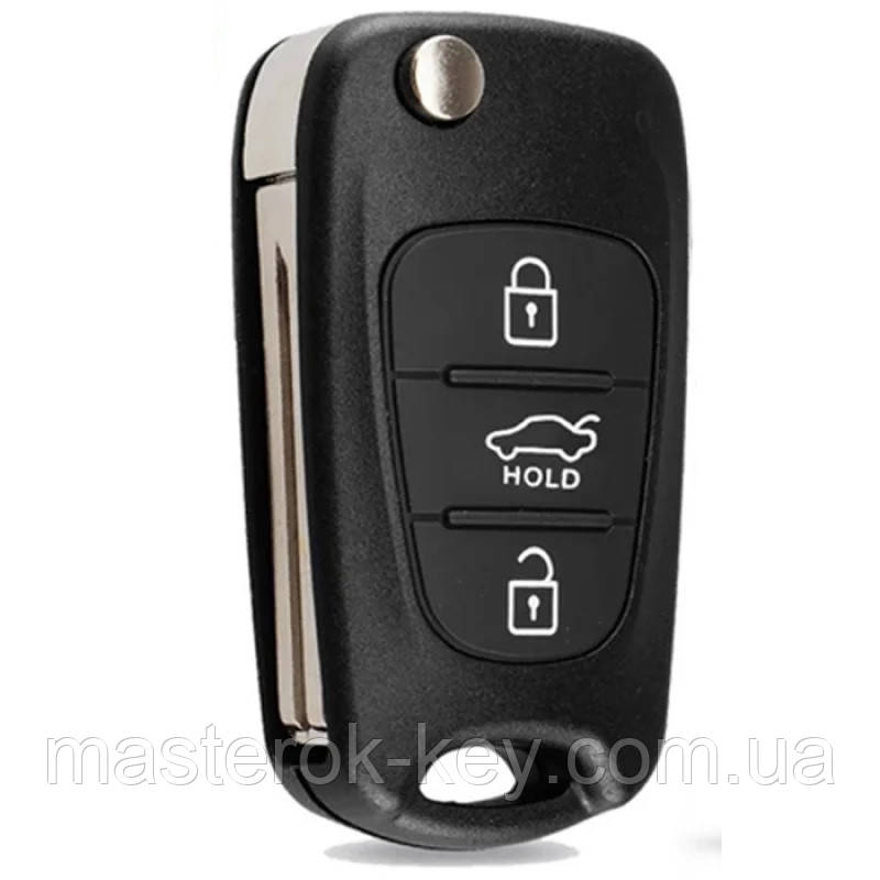 Корпус ключа викидного HYUNDAI Sportage 3 кнопки з лезом TOY40