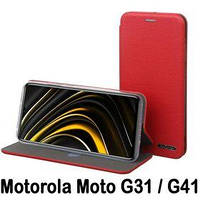 Чехол-книга BeCover Exclusive для Motorola Moto G31/G41 Burgundy Red (707912)