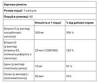 Імун4 засіб для зміцнення імунітету Immune4 California Gold Nutrition, 60 капсул, фото 5