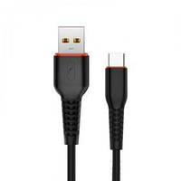 Кабель SkyDolphin S54T Soft USB-Type-C 1м, Black (USB-000430)