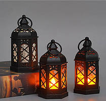 Настільна лампа свічка в стилі ретро чорного кольору