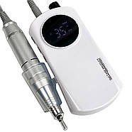 Фрезер для манікюру на акумуляторі білий 35000 обертів Nail Drill ZS 237 манікюрний фрезер 20W, фото 5