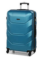 Большой пластиковый чемодан дорожный на колесах MADISSON качественный чемодан размер L чемодан прочный