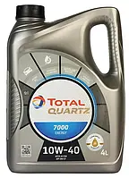 Напівсинтетична моторна олива TOTAL Quartz 7000 Energy (Тотал Кварц) 10w-40 4 л
