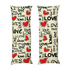 Дакімакура подушка-обіймашка «Кохання. Патерн. Love pattern»