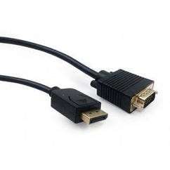 Кабель Cablexpert (CCP-DPM-VGAM-6) DisplayPort — VGA, 1.8 м, чорний