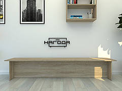 Лавка проста ЛТ-1 з ЛДСП, 250 см, колір Дуб Сонома