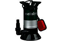 Дренажный насос для грязной воды Metabo PS 15000 S; 850Вт; 15000л/ч; высота/глубина - 9.5/5м; Мах твердые