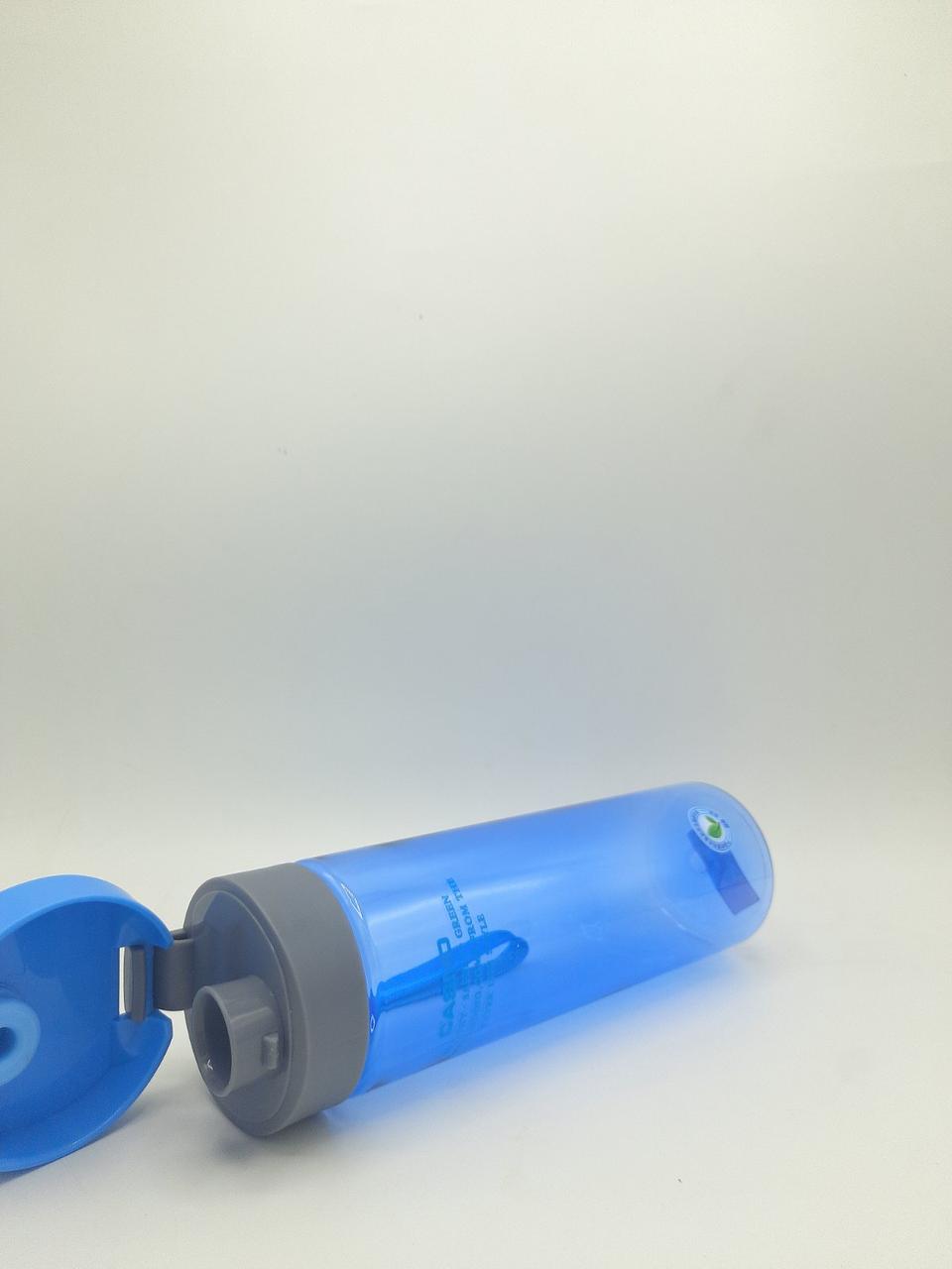 Пляшка для води CASNO 600 мл KXN-1145 Блакитна + пластиковий вінчик - фото 8 - id-p2056527701
