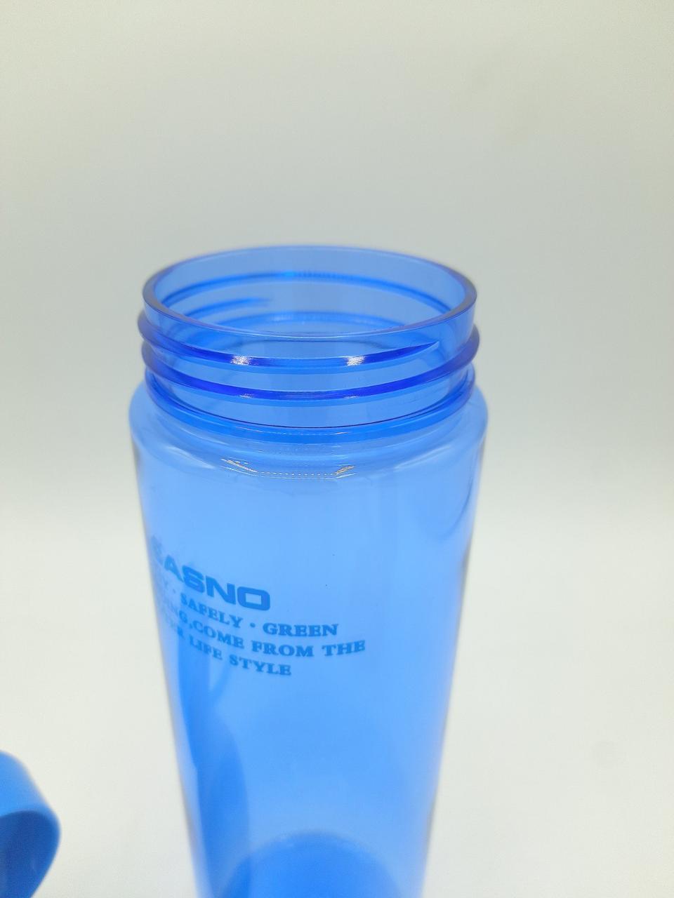 Пляшка для води CASNO 600 мл KXN-1145 Блакитна + пластиковий вінчик - фото 9 - id-p2056527701