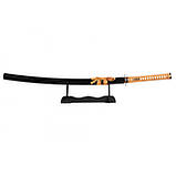 Самурайський меч Катана BLACK SAMURAI KATANA на підставці в подарунковому кейсі, фото 7