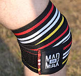 Бинти на коліна MadMax MFA-292 Knee Wraps Black, фото 4