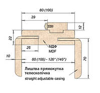 Двері міжкімнатні Оміс T01 ПЗ NL дуб Оріндж, фото 5