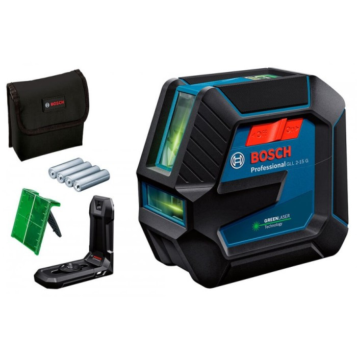 Лазерний нівелір Bosch GLL 2-15 G + LB 10 (0601063W00), фото 1