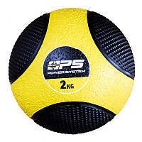 Мяч для фитнеса Power System Medicine Ball PS-4132, Black/Yellow, 2 кг