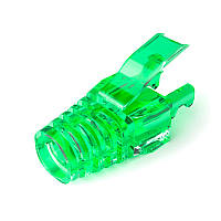 Ковпачок ізолюючий PiPo RJ-45 Cat.5/Cat.6 (100 шт/уп.), Transparent-green