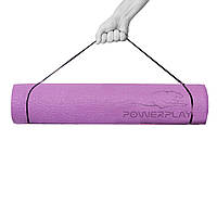 Килимок для йоги та фітнесу PowerPlay 4010, 173x61x0.6, Lavender CN10353 vh