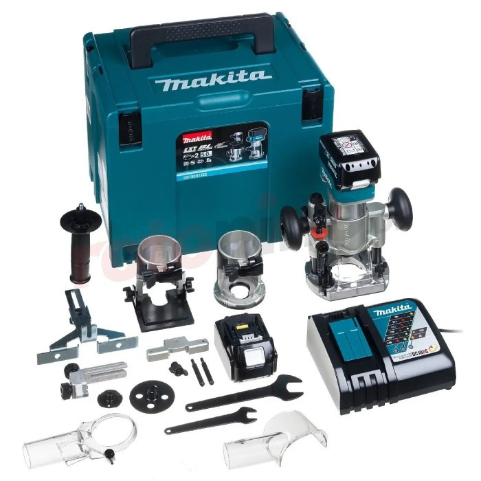 Акумуляторний фрезер Makita DRT50RTJX2 (18 В, 2х5 А*год), фото 1