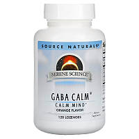 Аминокислота Source Naturals Serene Science GABA Calm, 120 леденцов Апельсин