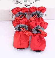 Набір взуття для собак на флісі 11198 S червоний 11198 vh