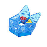 Таблетниця Semi 7Days Mini Pill Box, Blue CN14418 vh, фото 3