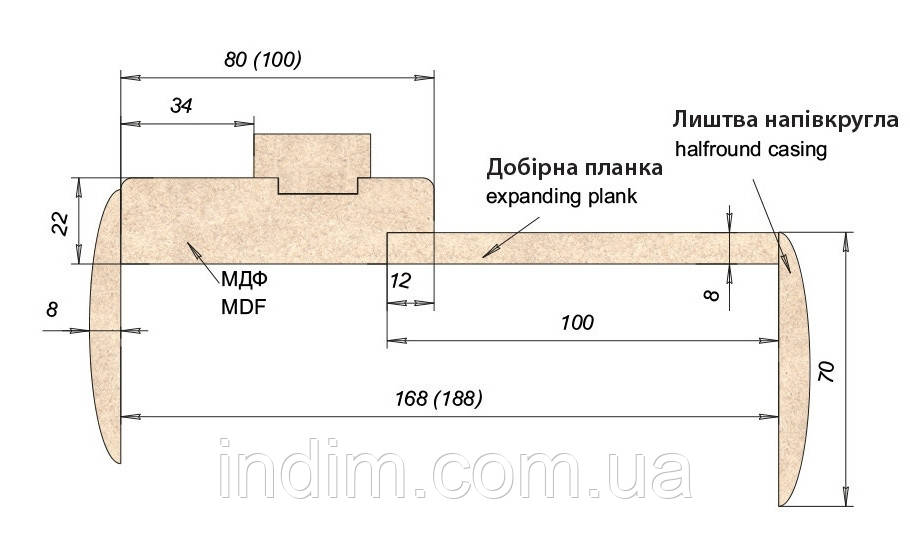 Двері міжкімнатні T01 ПО ПВХ дуб Орегон - фото 2 - id-p2056556331