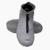 Дождевик чехол с молнией для обуви 11675 M 33-38 р серый