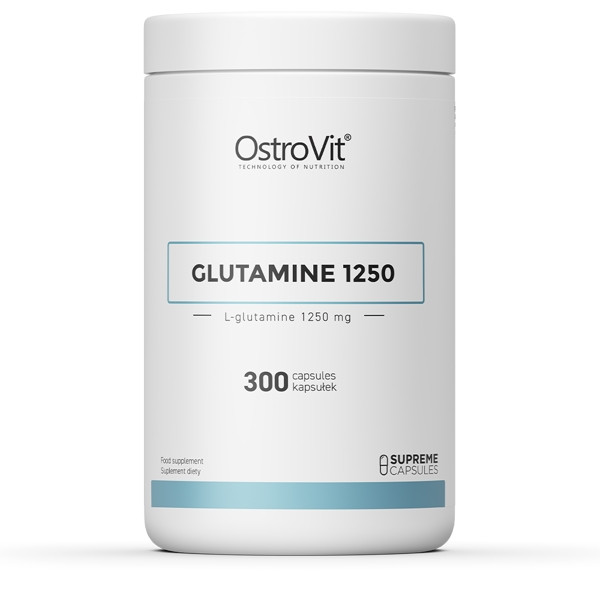 Амінокислота OstroVit Glutamine 1250, 300 капсул CN7758 vh