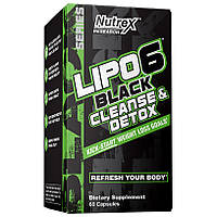 Жиросжигатель Nutrex Research Lipo-6 Black Cleanse & Detox, 60 капсул