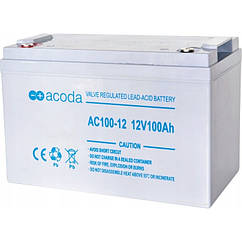 Гелевий акумулятор ACODA AC100 для ДЖВ (12 В, 100 А·год)