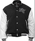 Куртка бомбер Mil-Tec NY Baseball - Black/White 10370002 розмір S, фото 4