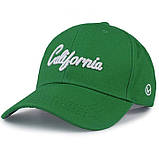 Кепка-бейсболка California 8416 56-60 см зелена 8416 vh, фото 3