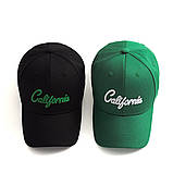 Кепка-бейсболка California 8416 56-60 см зелена 8416 vh, фото 4