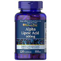 Натуральная добавка Puritan's Pride Alpha Lipoic Acid 600 mg, 120 капсул