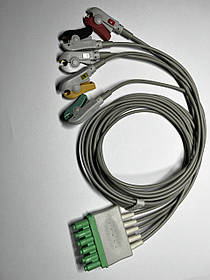 ЕКГ кабель на 5 відведень зажим до Draeger MultiMed Plus, Philips, Nihon Kohden