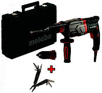 Перфоратор Metabo KHE 2860 Quick c двумя патронами SDS-Plus 880 Вт; 3.2 Дж; 235 Дж/сек; бетон/коронка/сталь -