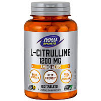 Аминокислота NOW Sports L-Citrulline 1200 mg, 120 таблеток