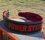 Пояс для важкої атлетики Power System PS-3830 Beast шкіряний Black/Red XL, фото 7
