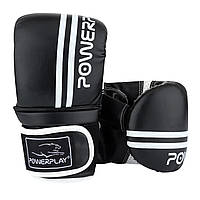 Перчатки боксерские PowerPlay 3025, Black/White S