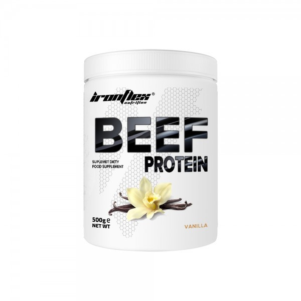 Протеин IronFlex Beef Protein, 500 грамм Ваниль - фото 1 - id-p2056542057