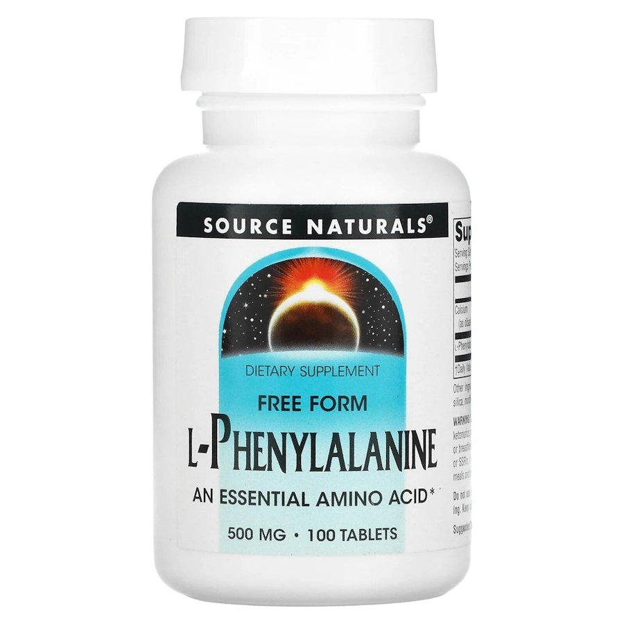 Амінокислота Source Naturals L-Phenylalanine 500 mg, 100 таблеток CN13538 vh