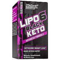 Жиросжигатель Nutrex Research Lipo-6 Black Keto, 60 капсул