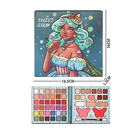 Набір декоративної косметики для дівчаток IG 2949 (тіні, рум’яна, пензлик у коробці)