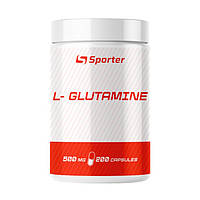 Аминокислота Sporter L-Glutamine 500 mg, 200 капсул
