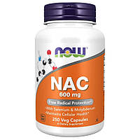 Аминокислота NOW NAC 600 mg, 250 вегакапсул